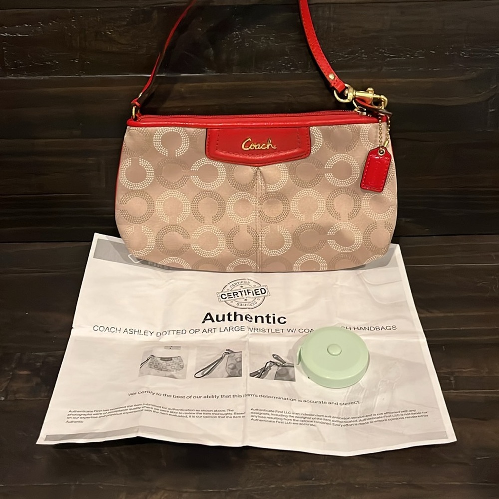Coach Ashley Wristlet - Dotted Optic C - w/ COA EUC - Picture 12 of 12